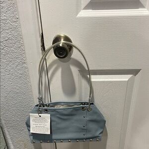 Elegant Light Blue/ Grey Shoulder Bag